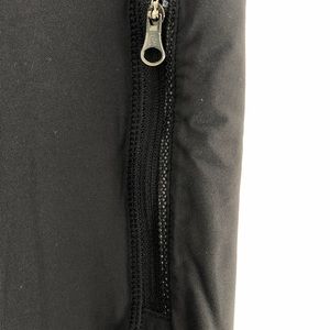 Lululemon pants with front zippers and mesh detail